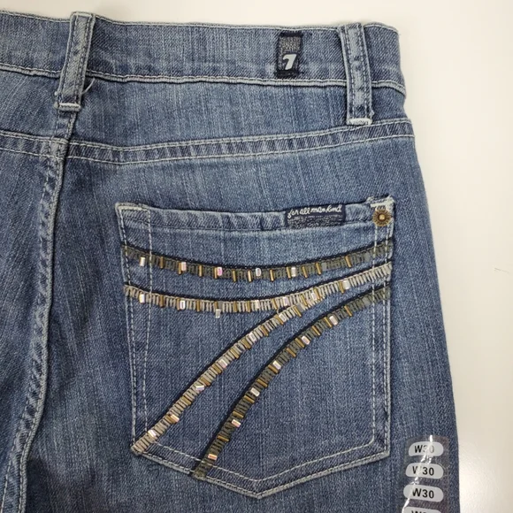 NWT Dojo beaded rhinestone pocket jeanssize 30 - Picture 9 of 15